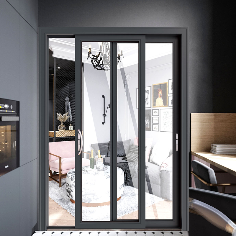 aluminum glass folding door
