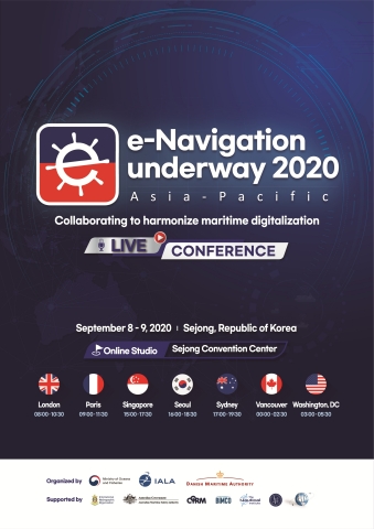 Das Ministerium für Ozeane und Fischerei (MOF) der Republik Korea ist vom 8. bis 9. September Gastgeber der virtuellen e-Navigation Underway Conference (ENUW) mit dem Thema „Zusammenarbeit zur Harmonisierung der maritimen Digitalisierung“. Die Konferenz wird über eine virtuelle Plattform veranstaltet und gemeinsam mit der dänischen Seebehörde (Danish Maritime Administration, DMA) und der International Association of Marine Aids to Navigation and Lighthouse Authorities (IALA) organisiert. (Grafik: Business Wire)