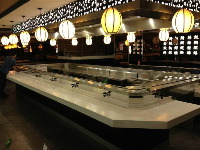 automatic rotating hot pot conveyor belt