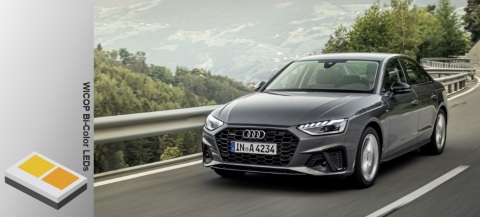 ソウル半導体 WICOP Bi-color LEDが使用された2020 Audi A4モデル（出処：Audi）